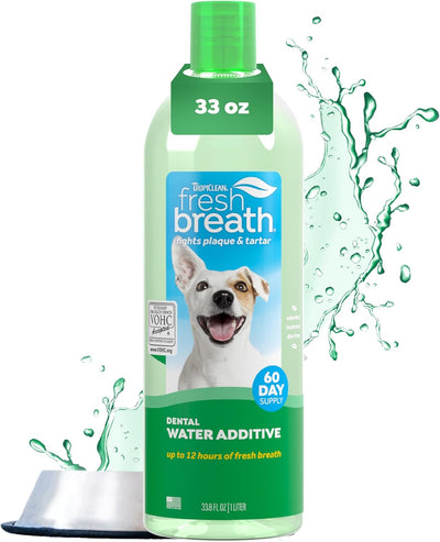 Dog breath freshening water additive dental solution
