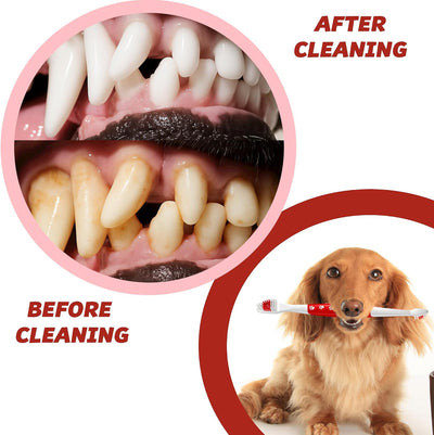Dual Head Dog Toothbrush For Medium Large Dogs