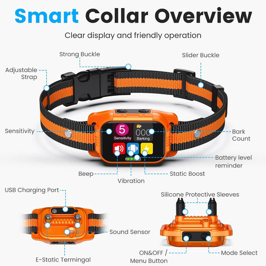 Smart Dog Bark Collar for Small, Medium I Large Dogs