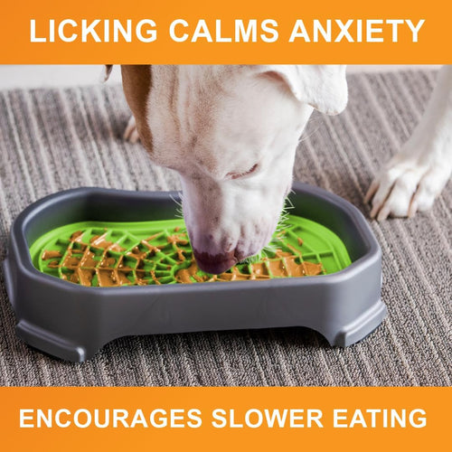 Mess-Proof Dog Lick Mat Slow Feeder Tray