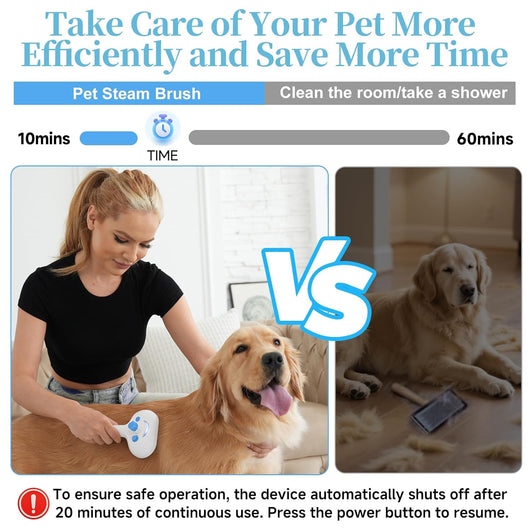 3-in-1 Steam Pet Grooming Brush Comb