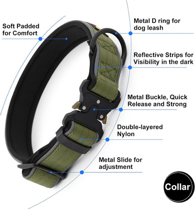 Heavy Duty Tactical Dog Collar