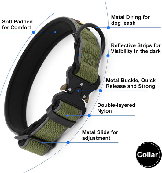 Heavy Duty Tactical Dog Collar