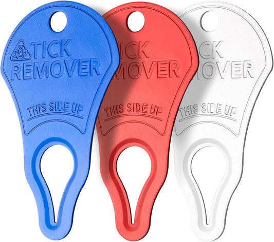 3-pack portable tick remover keys for dogs
