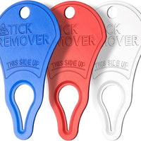 3-Pack Portable Tick Remover Keys for Dogs