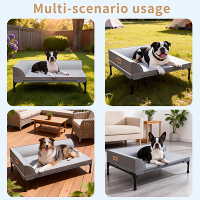 Cooling Dog Bed I Elevated Orthopedic Pet Bed