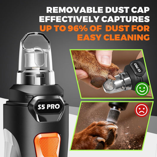 Quiet LED Dog Nail Grinder Grooming Kit