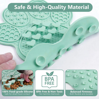 Puppy Lick Mat For Calmer Mess-Free Feeding