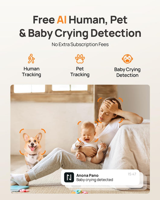 4K Smart Dog Camera With Auto Tracking