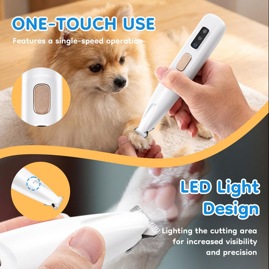 LED Precision Pet Paw Trimmer