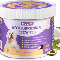 Hypoallergenic Pet Eye Wipes Tear Stain Cleaner