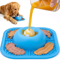 Slow Feeder Dog Bowl with Lick Mat