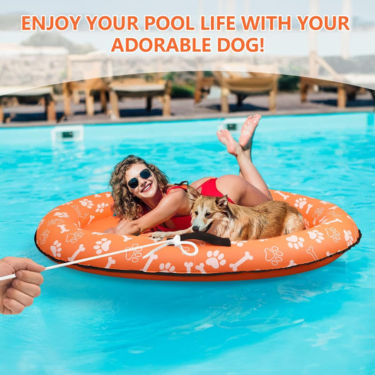 Inflatable Dog Pool Float for Summer Adventures