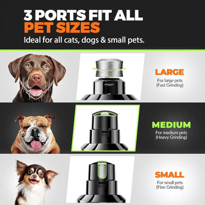 Quiet LED Dog Nail Grinder Grooming Kit