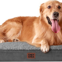 XL Orthopedic Dog Bed I Washable Crate Mat