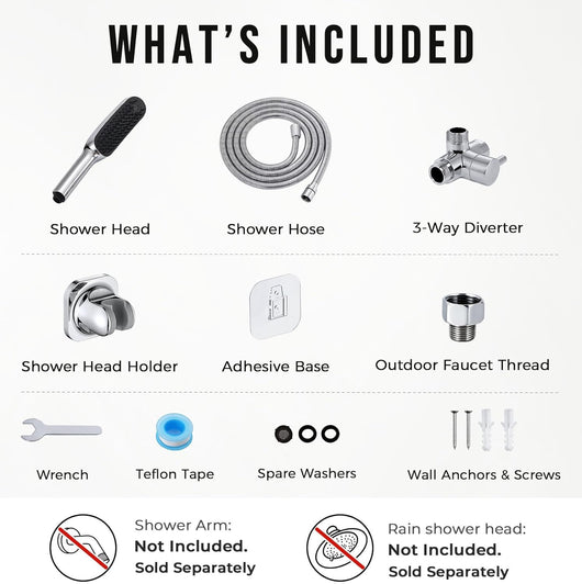 3 Mode Dog Shower Sprayer with Brush