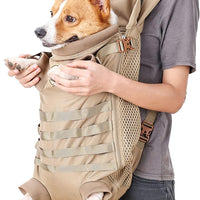 Dog Carrier Backpack | Tactical Pet Backpack for Medium Large Dogs