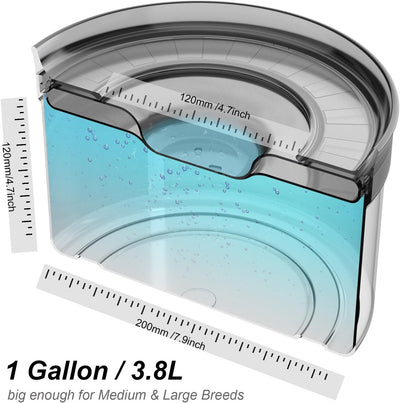 1-Gallon No-Spill Dog Water Bowl