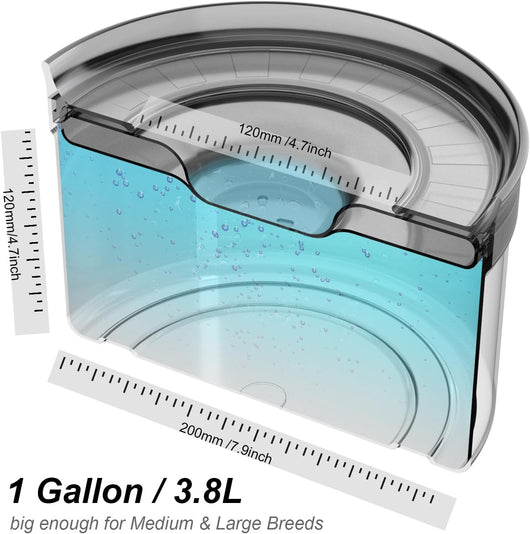 1-Gallon No-Spill Dog Water Bowl