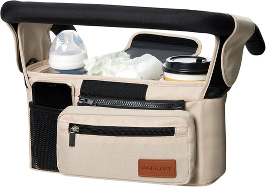 Universal Stroller Organizer Bag With Insulated Cupholder