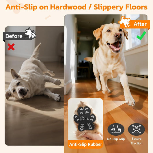 Anti-Slip Dog Paw Pad Shoes for Seniors