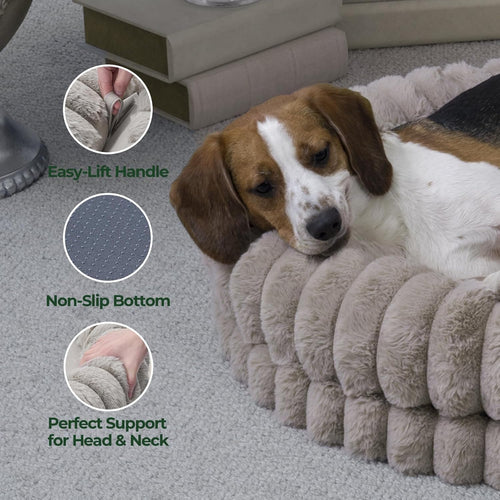 Calming Donut Dog Bed I Washable Plush