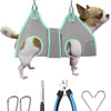 Gray Dog Grooming Hammock Nail Trimming Harness