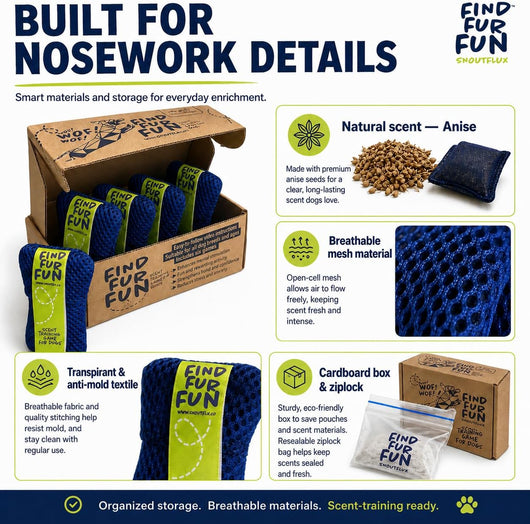 Nose Work Scent Training Kit For Bored Dogs