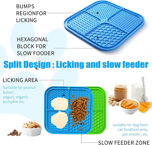 Dog Lick Mat with Suction Cups