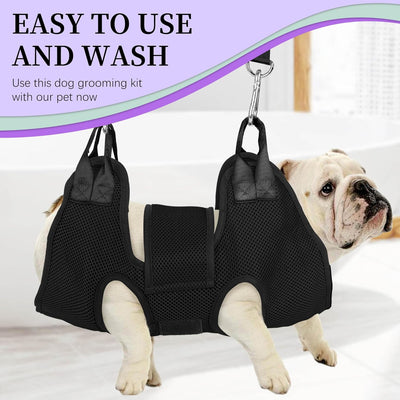 Small Dog Grooming Hammock Nail Clipping Kit