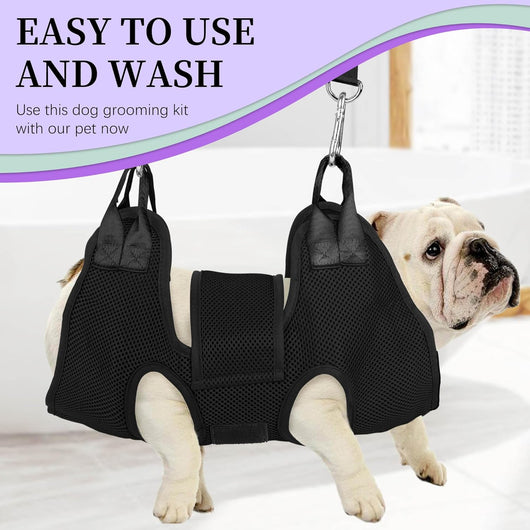 Small Dog Grooming Hammock Nail Clipping Kit