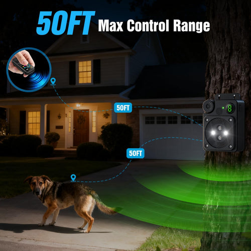 Remote Dog Bark Deterrent 50FT