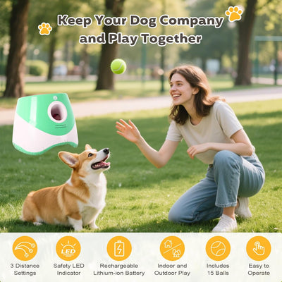 Automatic Ball Launcher | Mini Dog Fetch Machine