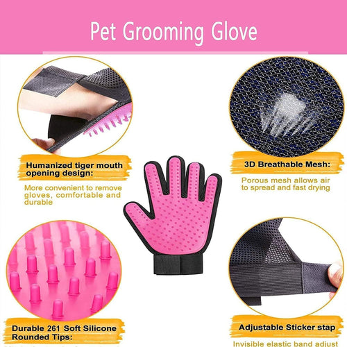 261-Tip Pet Grooming Glove