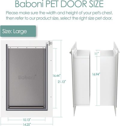 Heavy Duty Insulated Wall Mount Dog Door
