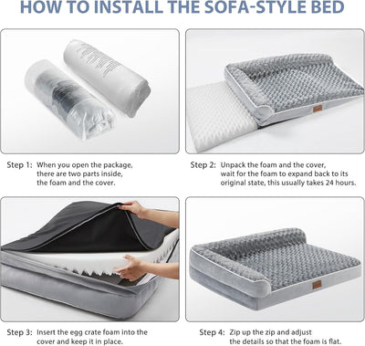 Orthopedic Dog Bed I Large Waterproof