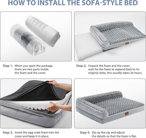 Orthopedic Dog Bed I Large Waterproof