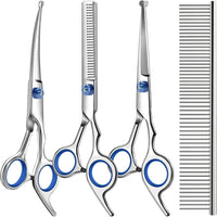 4-in-1 Dog & Cat Grooming Scissors Kit