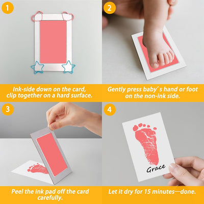 Inkless Hand Footprint Kit For Baby Pets