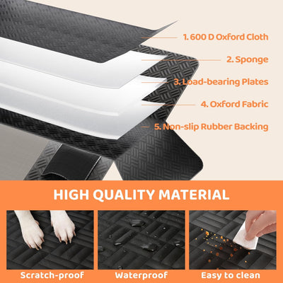 Hard Bottom Dog Car Seat Cover With Expanded Space