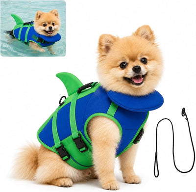 Reflective Dog Life Jacket With Chin Float
