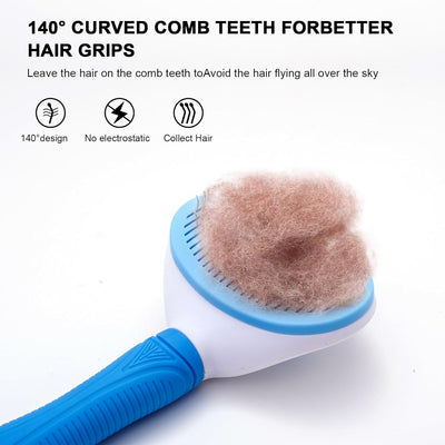 Self Cleaning Pet Grooming Brush For Shedding