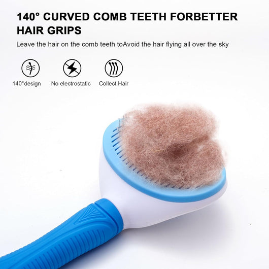 Self Cleaning Pet Grooming Brush For Shedding