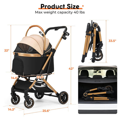 Small Dog Stroller For Safe Comfortable Outdoor Travel