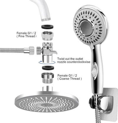 Pet Shower Sprayer with Universal Faucet Adapter