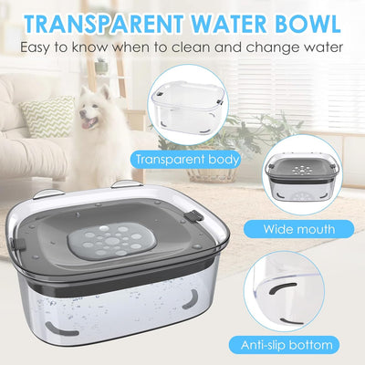 3L No-Spill Dog Water Bowl