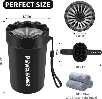 7-in-1 Dog Paw Cleaner I Medium Black