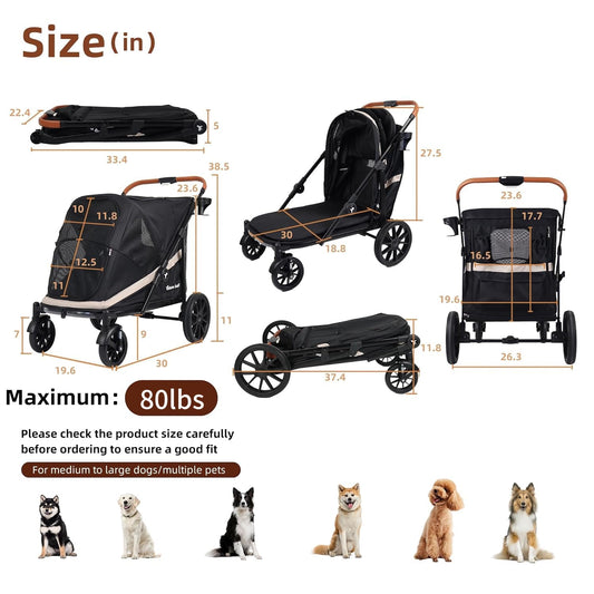 Large Dog Stroller For Comfortable Outdoor Adventures