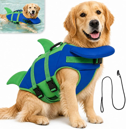 Reflective Dog Life Jacket With Chin Float