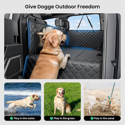Hard Bottom Dog Car Seat Cover XL